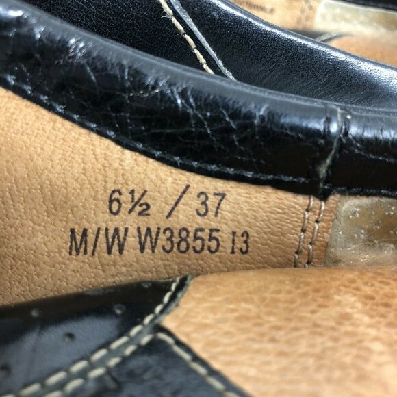 Born Concept Mules Flats Black‎ Leather Slip On Shoes WOMENS Size 6.5 / 37 GUC. - Picture 9 of 11